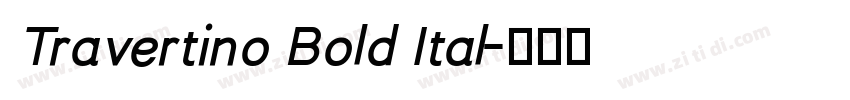 Travertino Bold Ital字体转换